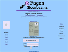 Tablet Screenshot of paganmoonbeams.com